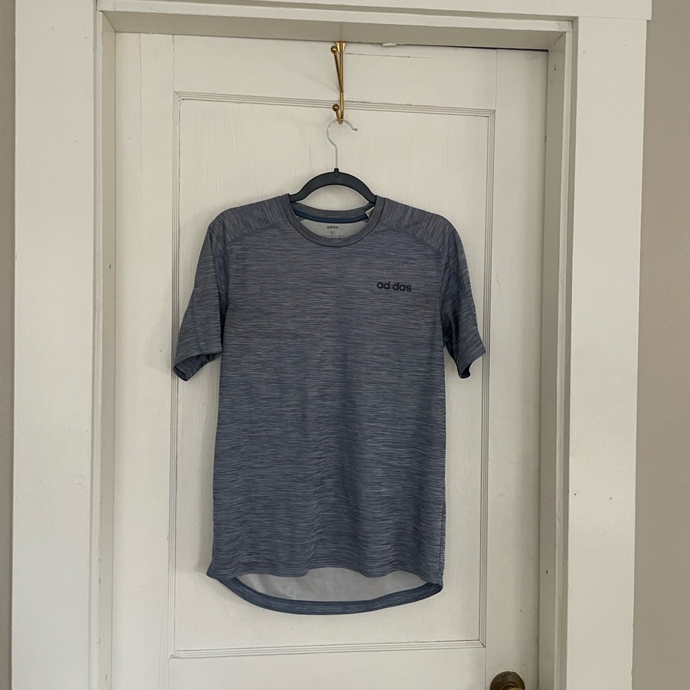 adidas Men’s Heathered Blue Short Sleeve Training Tee
